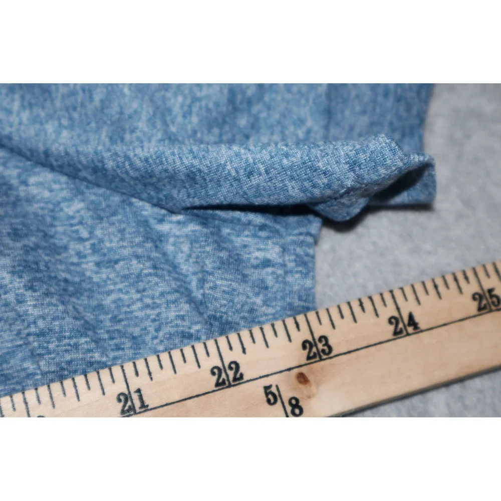 Nike Dri-FIT Gym Workout Shirt Women XXL Blue Heathered Activewear Polyester